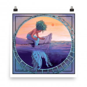 Mermaid’s Cradle poster, purple variant