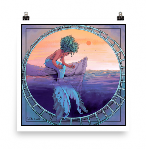 Mermaid’s Cradle poster, purple variant