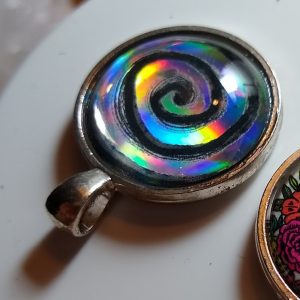 Rainbow Spiral pendant