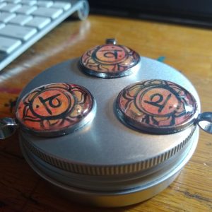 3 cabochon pendants for $11