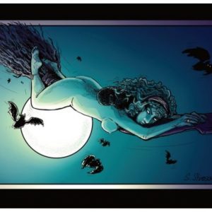 Skyclad Night Flight card print, glossy, 7x5 inch